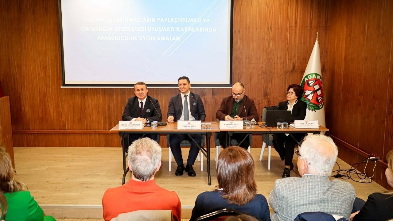 Adana Barosu’nda arabuluculuk çalıştayı düzenlendi
