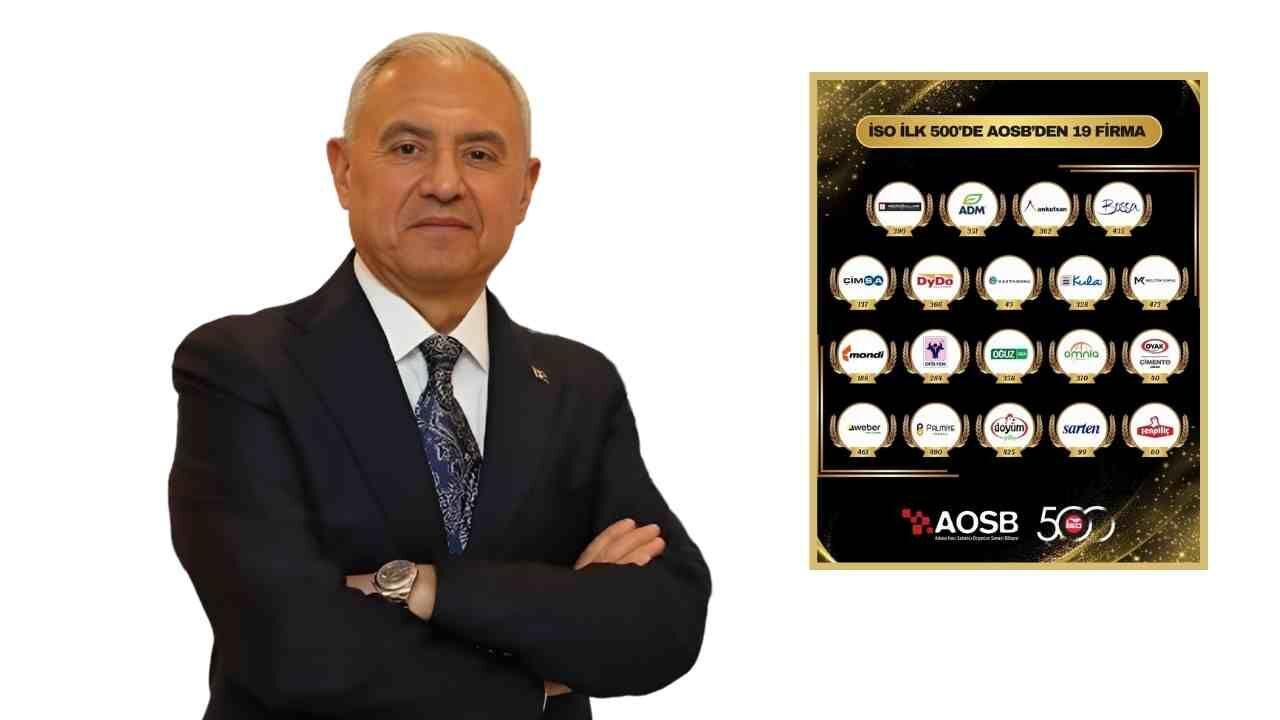 İSO 500’de Adana rüzgarı: AOSB’den 19 firma listede
