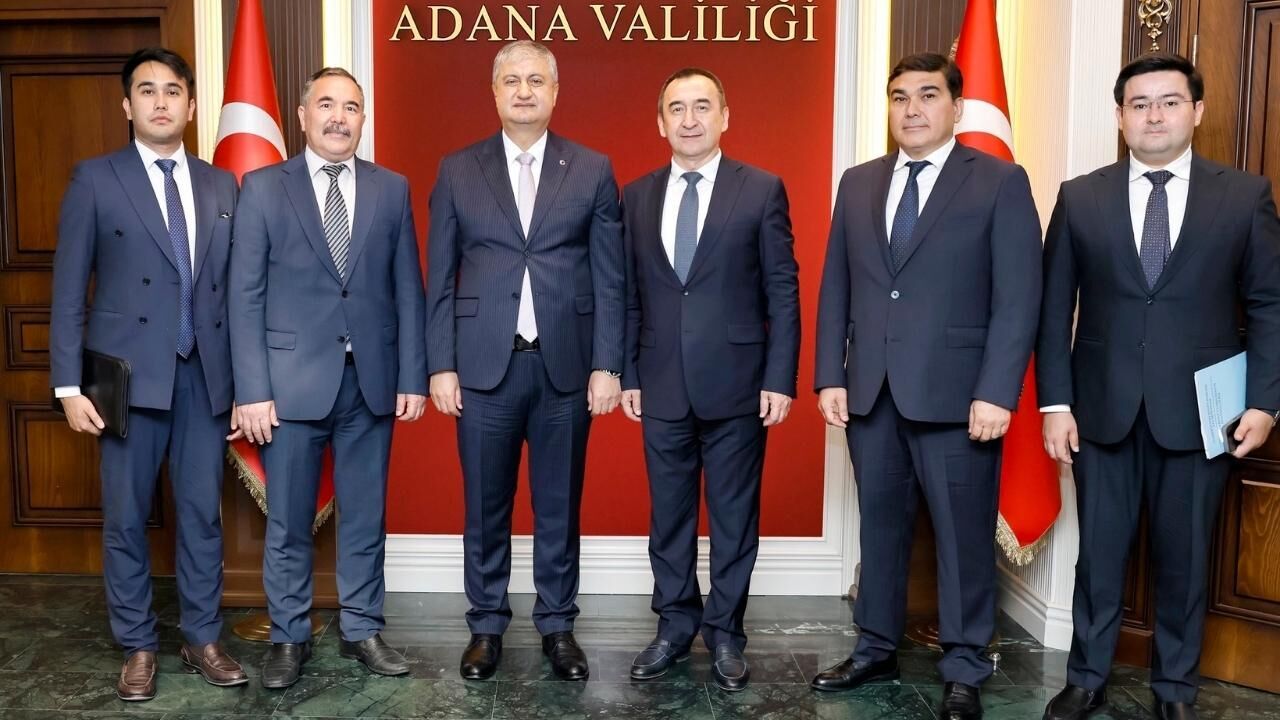 Adana Valisi Mustafa Yavuz, Özbekistan Büyükelçisi Khaydarov'u ağırladı