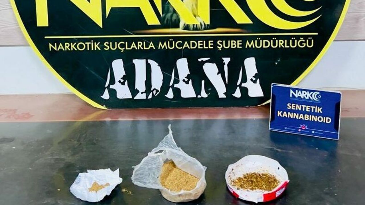 Adana'da uyuşturucu operasyonunda yakalanan 2 zanlıdan 1'i tutuklandı
