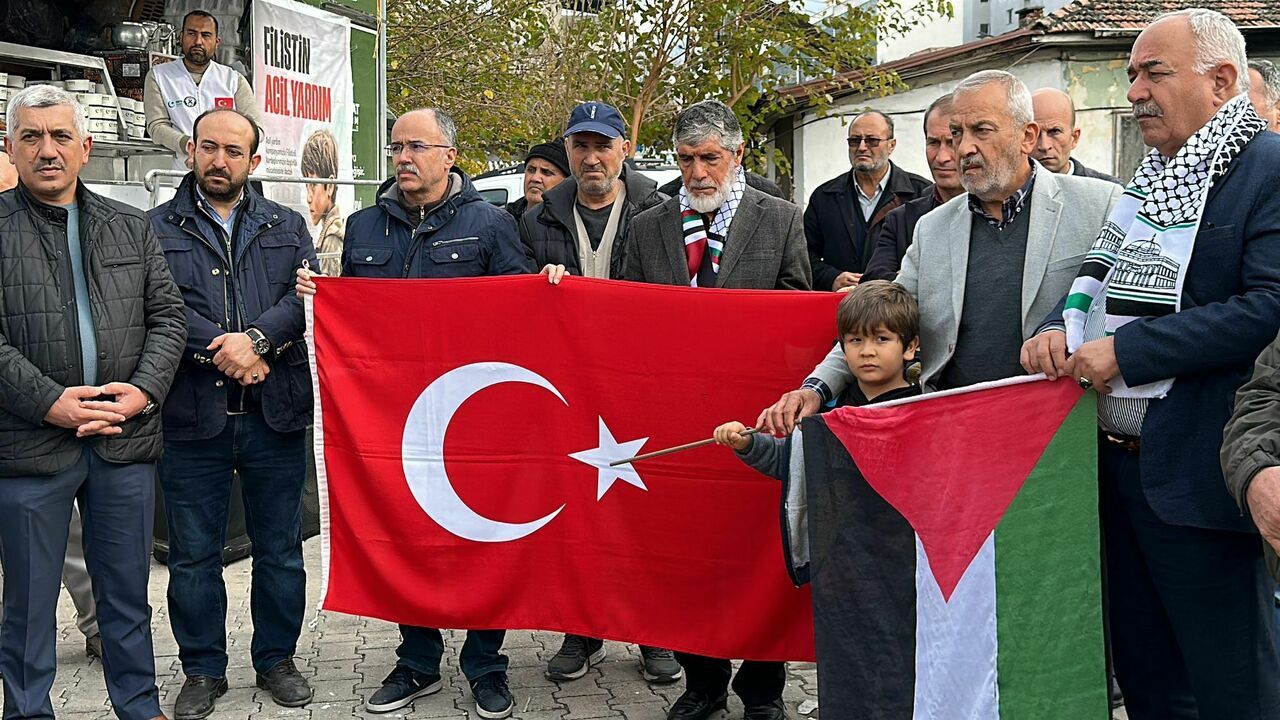 Adana, Osmaniye ve Hatay'da teröre tepki, Gazze'ye destek yürüyüşü düzenlendi
