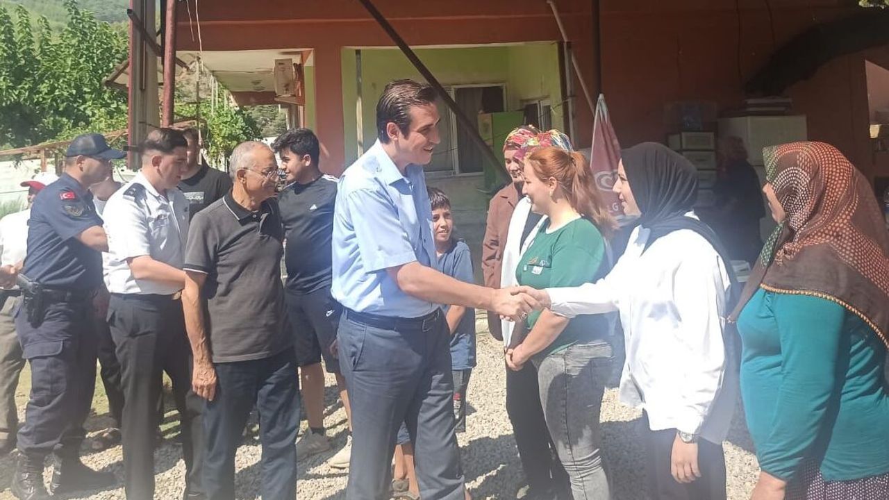 Bozyazı Kaymakamı Tuncay Topsakaloğlu'ndan kırsal mahallelere ziyaret