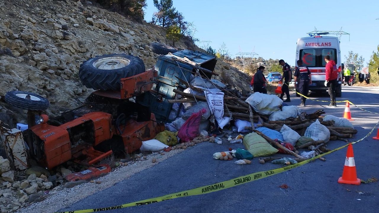 Traktörün devrilmesi sonucu 1 kişi öldü