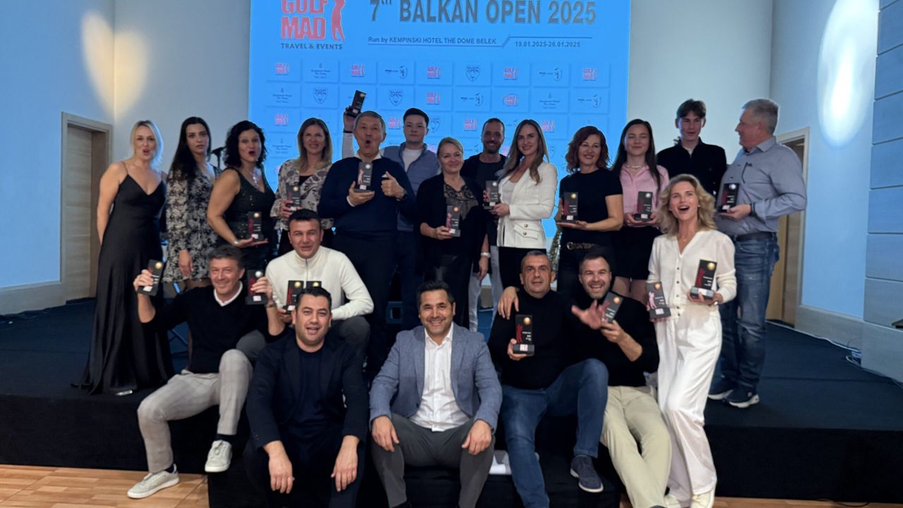 Antalya'da düzenlenen 7. Balkan Open 2025 Golf Şampiyonası sona erdi