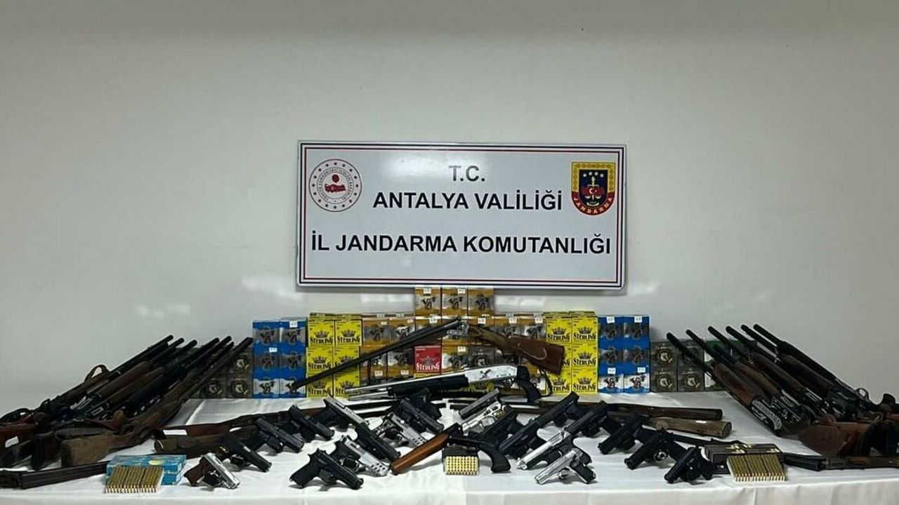 Ruhsatsız silah operasyonunda 22 şüpheli yakalandı