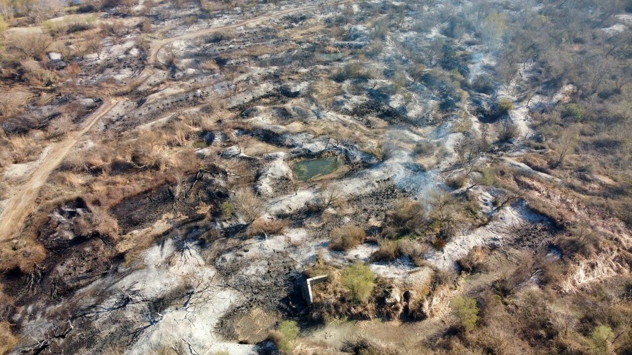 Kastabala Kuş Cenneti'nde çıkan yangın söndürüldü
