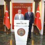 Adana Valiliğinde üst düzey kabul: Sinop Valisi Özarslan Adana’da
