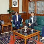 Ziraat Bankası Balcalı Şube Müdürü Tosmur'dan Rektör Beriş'e ziyaret
