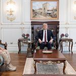 Mustafa Yavuz, Tuğgeneral Nejdet Karaca'yı makamında kabul etti