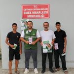 Ceyhan Yeşilay Temsilciliği’nden muhtarlığa anlamlı ziyaret