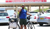 Adana'da hediye edilen bisikletle Suriye'ye ulaştı