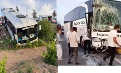 Isparta’da trafik faciası: Otobüs şarampole devrildi