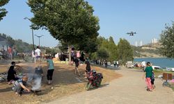 Adana'da ormanları dronlar koruyor: Piknikçilere havadan yangın uyarısı