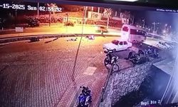 Antalya'da iki gencin can verdiği motosiklet kazasının görüntüleri ortaya çıktı
