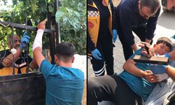 Hatay’da küçük çocuğun eline demir saplandı