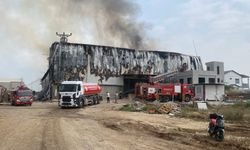 Mersin’de pamuk fabrikasında korkutan yangın