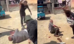 Serbest kaldı, şiddete devam etti: Bu kez de yaşlı bir adamı dövdü!
