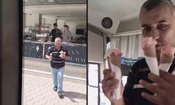 Sıcaktan bunalan minik yolculara şoförden dondurma sürprizi