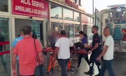 Feke’de kontrolden çıkan araç ormanlık alana uçtu