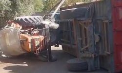 Adana'da Ayçiçeği Tarlasında Feci Kaza! Traktör Devrildi