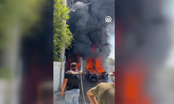 Adana’da motosiklet tamirhanesinde korkutan yangın