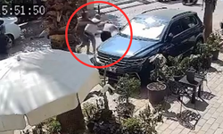 Esnaf kavgası saç saça baş başa kavgaya dönüştü o anlar kameralara yansıdı