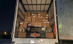 Evden eve nakliyat kamyonunda 7 milyon kaçak makaron yakalandı