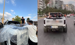 Havuz keyfi 60 bin liraya patladı: Pikap kasasında serinlik, ceza ile bitti