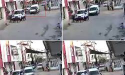 Adana’da polisten kaçan zanlıların bisikletli çocuğa çarptığı görüntüler ortaya çıktı