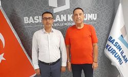 Erden Arat’tan Basın İlan Kurumu Adana Bölge Müdürü Halil İbrahim Parlak’a Ziyaret
