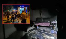 Adana'da ev yangını paniği: Yaşlı adamı son anda kurtardı
