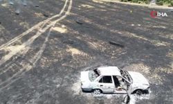 Adana'da otomobil yangını ormana sıçradı! Ekipler seferber oldu