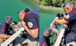 Aladağ'da köprüden düşen kadın son anda kurtarıldı