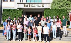 Başkan Bilal Uludağ genç sporcuları ve ailelerini ağırladı