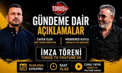 Cafer Elek'in imza töreni Toros TV'de