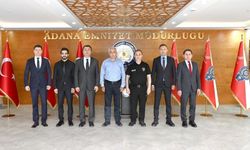 İZDES heyetinden Adana il emniyet müdürlüğü'ne ziyaret