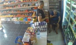 Nefes borusuna şeker kaçan bakkalı polis kurtardı