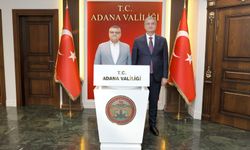 Adana Valiliğinde üst düzey kabul: Sinop Valisi Özarslan Adana’da