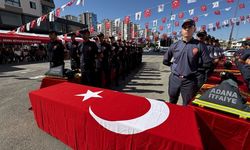 Adana'da eğitimlerini tamamlayan 50 itfaiye eri göreve başladı