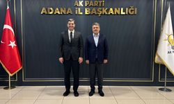 Faruk Aytek AK Parti Adana İl Başkanı Mustafa Özkan'ı ziyaret etti