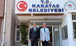 Karataş Kaymakamı Necati Aktan'dan Belediyeye veda ziyareti