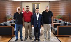 Sarıçam Kürkçüler Spor'dan Başkan Bilal Uludağ'a ziyaret