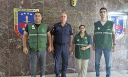 Yeşilay Ceyhan temsilciliği'nden ilçe Jandarma Komutanı Ülkey'e ziyaret