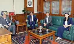 Ziraat Bankası Balcalı Şube Müdürü Tosmur'dan Rektör Beriş'e ziyaret