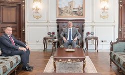 Adana Valisi Mustafa Yavuz Karaisalı Belediye Başkanı Bekir Şimşek'i ağırladı
