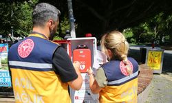 Adana'da parktaki hayat kurtaran cihazı çalan zanlı tutuklandı