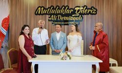 Gonca ve İsmail çiftine görkemli nikâh: Şahitlik Zeydan Karalar'dan