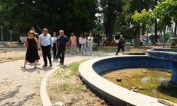 Güngör Geçer, Ulus Parkı’ndaki çalışmaları yerinde inceledi