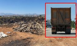 İzinsiz moloz döktü, yangına neden oldu! Foto kapan affetmedi