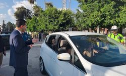 Kaymakam Vekili Onu, trafik uygulamasını yerinde inceledi